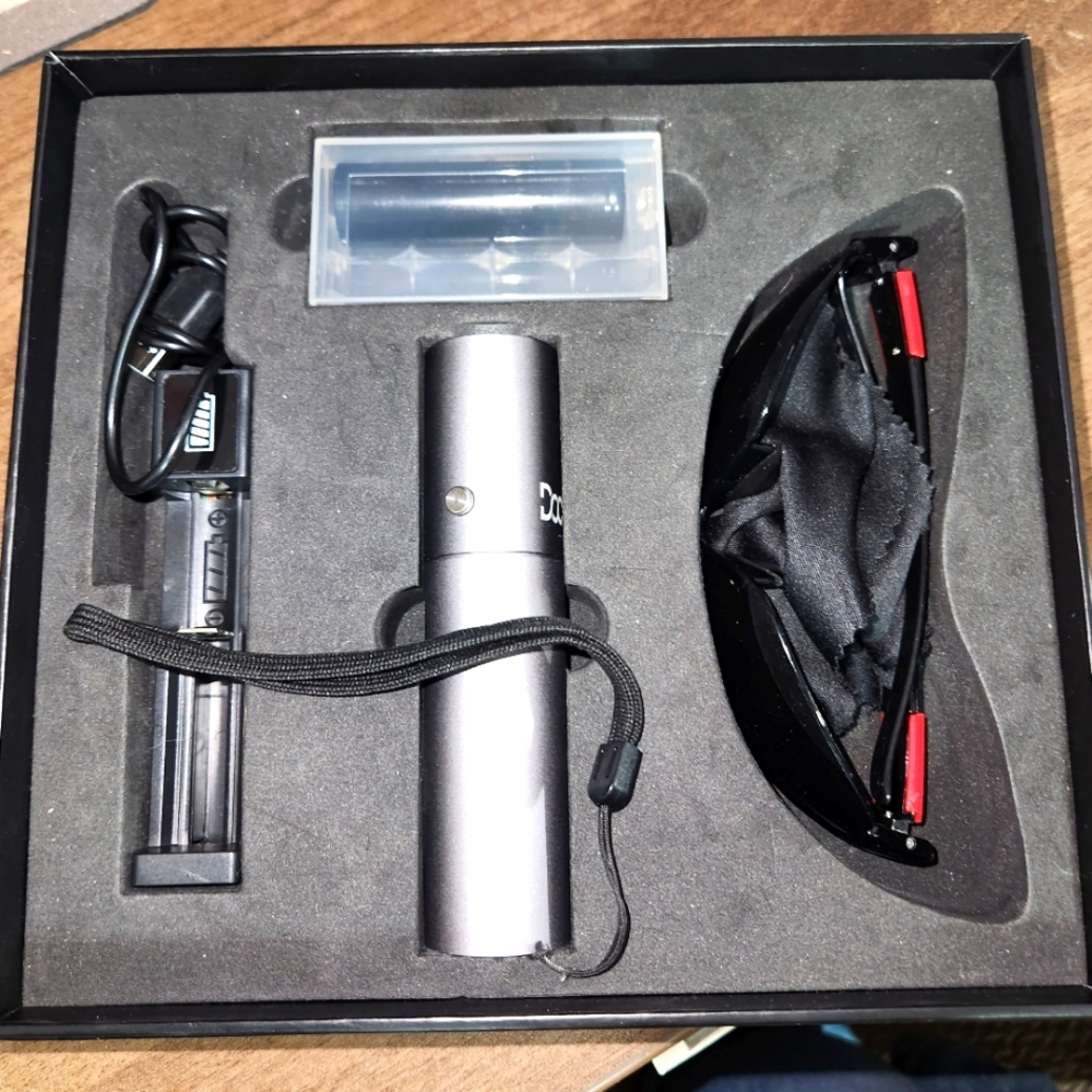 Silver and Black VR Controller and Sensor Kit